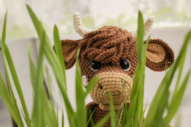 Crochet bull pattern