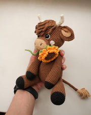 Crochet bull pattern