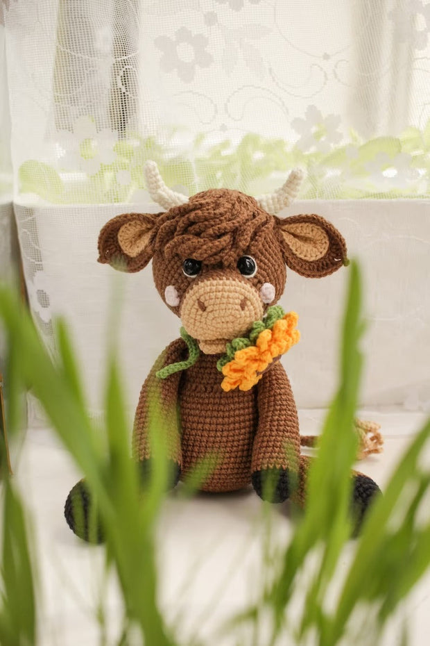 Crochet bull pattern