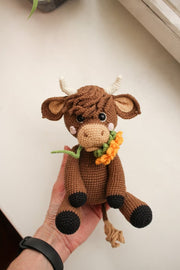 Crochet bull pattern