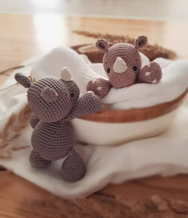 Crochet Pattern Amigurumi Rhinoceros