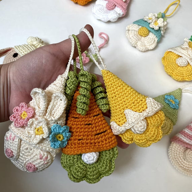 Set of 12 Gnomes Crochet Pattern Bundle