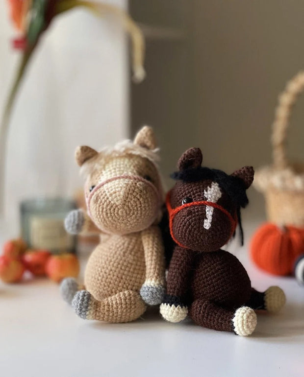 Crochet 2in1 PATTERN Amigurumi horses