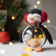 Crochet penguin christmas toy