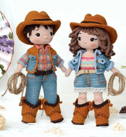 Cowboy Couple Crochet Doll Pattern