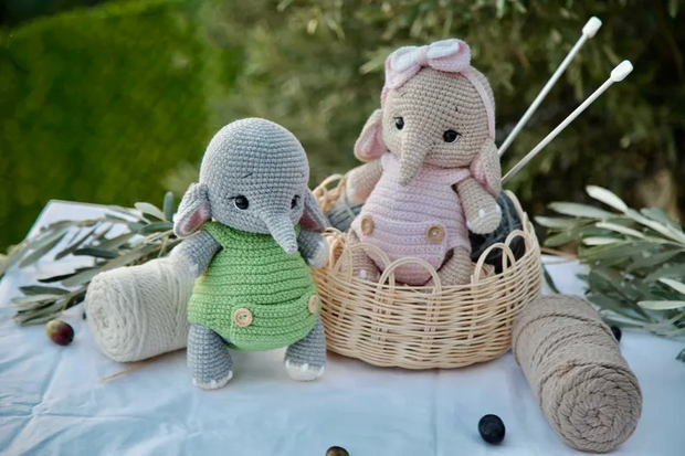 Crochet Baby Elephants