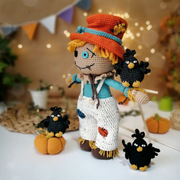 Halloween crochet toy cute Scarecrow