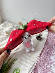 Crochet Strawberry Fox Amigurumi Pattern