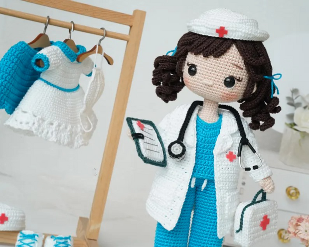 Crochet Nurse & Doctor Doll Pattern