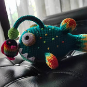 Sunny the fishing fish Crochet pattern