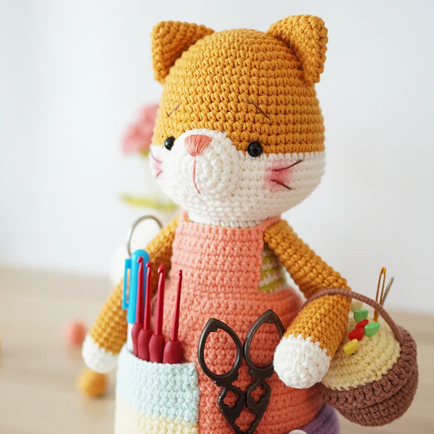 Knitting cat crochet pattern