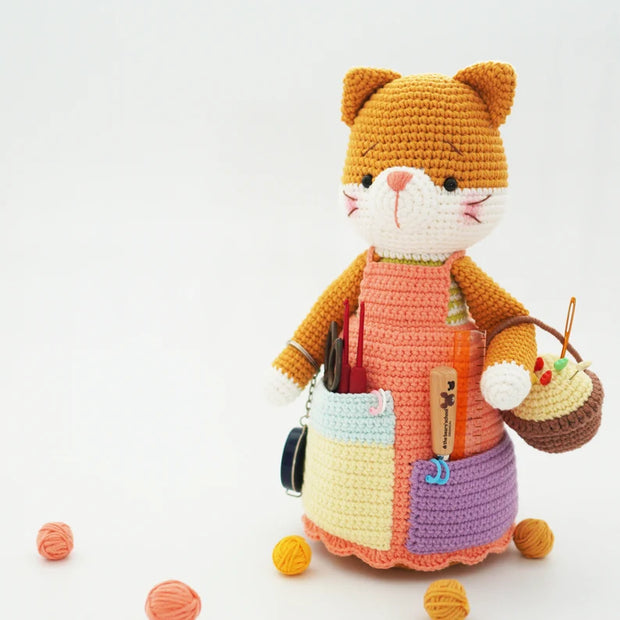 Knitting cat crochet pattern