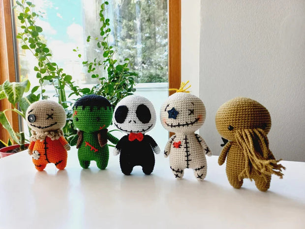 Bundle, Halloween Amigurumi,  5 in 1 Crochet Patterns