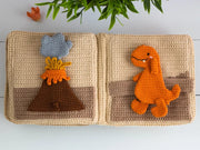 Dino Quiet Book Crochet Pattern Amigurumi Educational Toy sensory toy