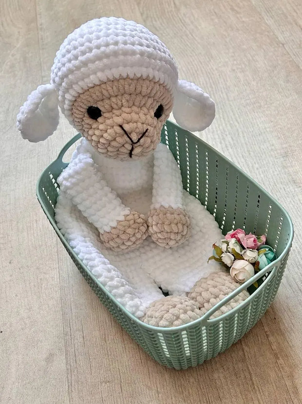 Crochet sheep snuggler pattern