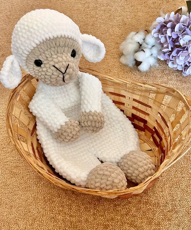 Crochet sheep snuggler pattern