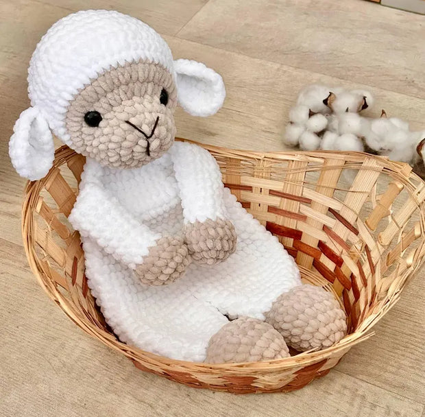 Crochet sheep snuggler pattern