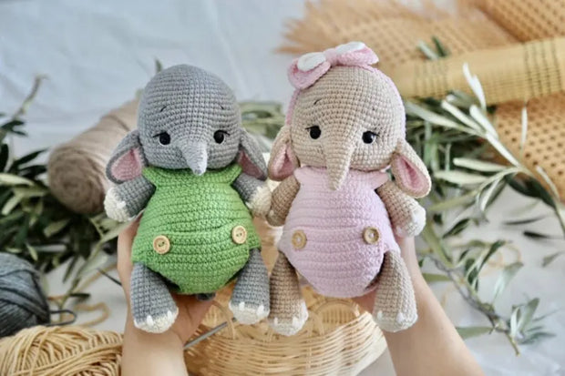 Crochet Baby Elephants