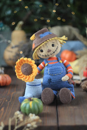 crochet scarecrow pattern with removable clothes