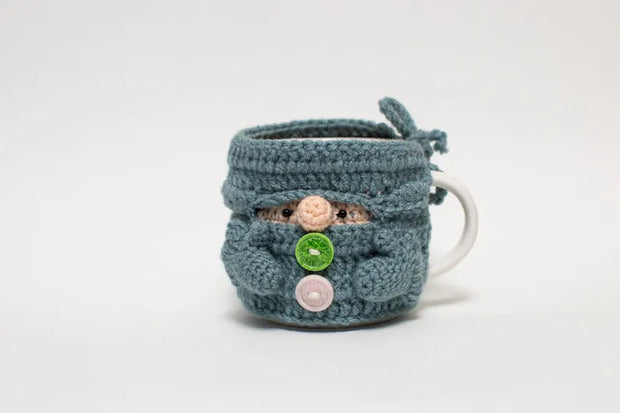 CROCHET PATTERN: Gnome Mug Cozy Set