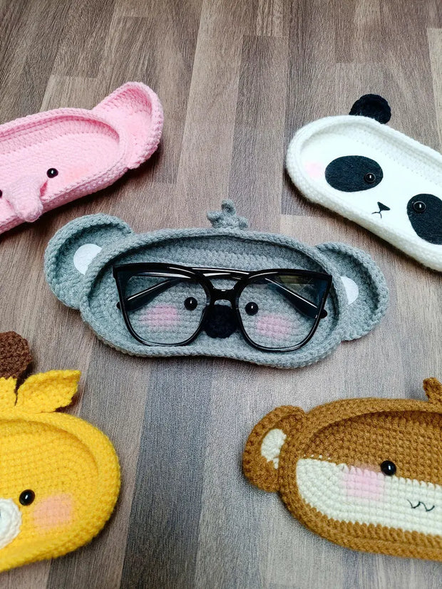 Bundle 5in1 safari Eyeglasses Holder Crochet Pattern