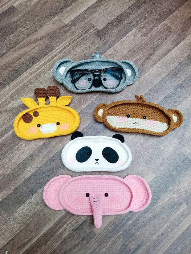 Bundle 5in1 safari Eyeglasses Holder Crochet Pattern
