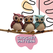 Rotating Head Owl Amigurumi crochet pattern