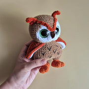 Amigurumi owl ornament crochet pattern