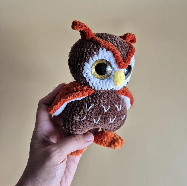 Amigurumi owl ornament crochet pattern