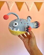 Sunny the fishing fish Crochet pattern