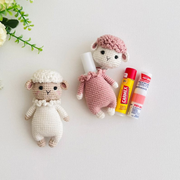 Sheep Lip Balm holder Crochet Patterns